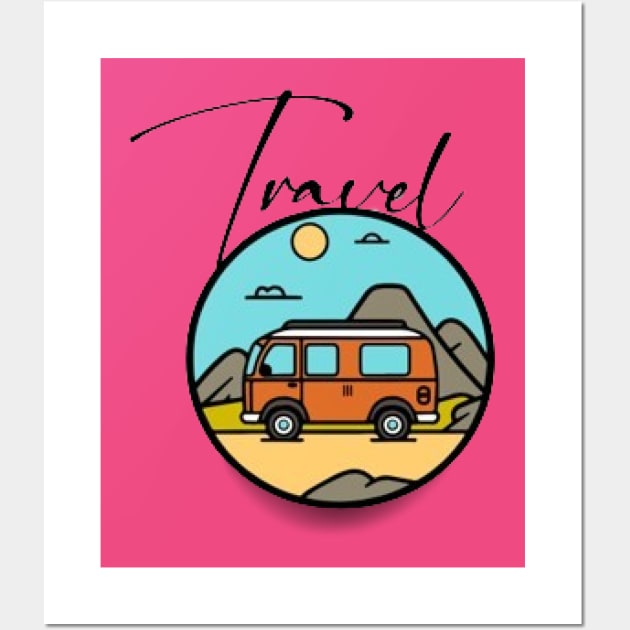 Van Traveller Wall Art by KoumlisArt